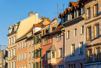 Buildings in the city center of Montbeliard - France, Doubs