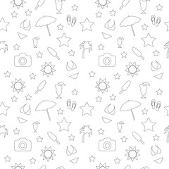 Obraz premium Seamless pattern of travel,holiday