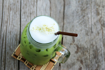 Green tea and milk