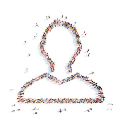 people in the form of a man.