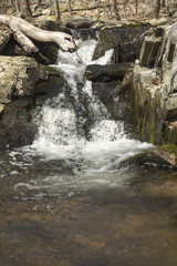 Naklejka premium Waterfall Frozen Action