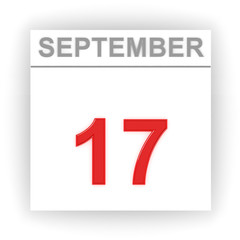 September 17. Day on the calendar.