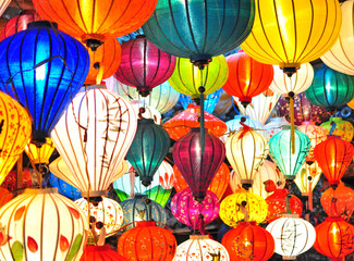 Fototapeta na wymiar Traditional asian lanterns