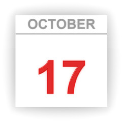 October 17. Day on the calendar.