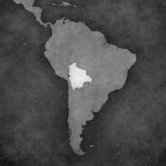 Map of South America - Bolivia