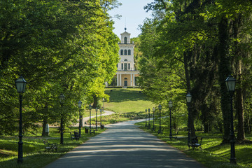 Pavilion in park Maksimir in Zagreb, Croatia