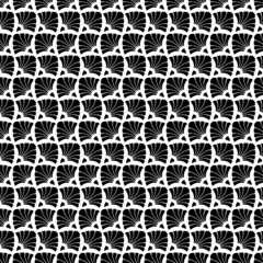 Seamless Retro Pattern Ornament Black/White