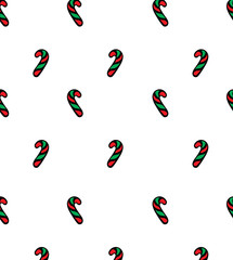 Vector of candy cane for wallpaper
