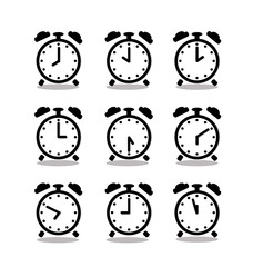 Silhouette clock icon