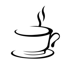 Vector of abstract coffee cup