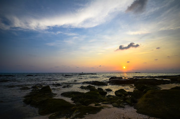 Obraz premium Sunset at Kood island, Thailand