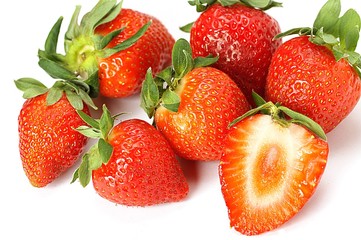 strawberry on a white background