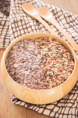 Organic multi whole grain of jasmine rice