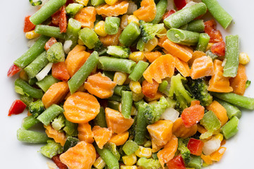 Frozen vegetables.