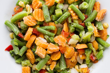 Frozen vegetables.