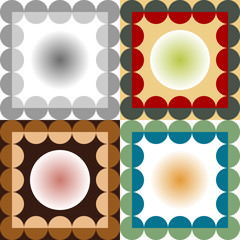 Set color of seamless vector patterns