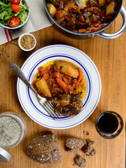 beef dish with carrots