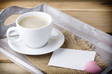 Coffee and macaroons.