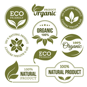 Green Organic Products Labels