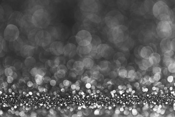 Unfocused abstract silver glitter