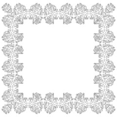 Ornamental Frame for photo black white elements