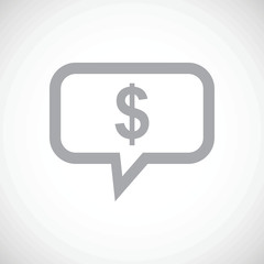 Thinks about money black icon