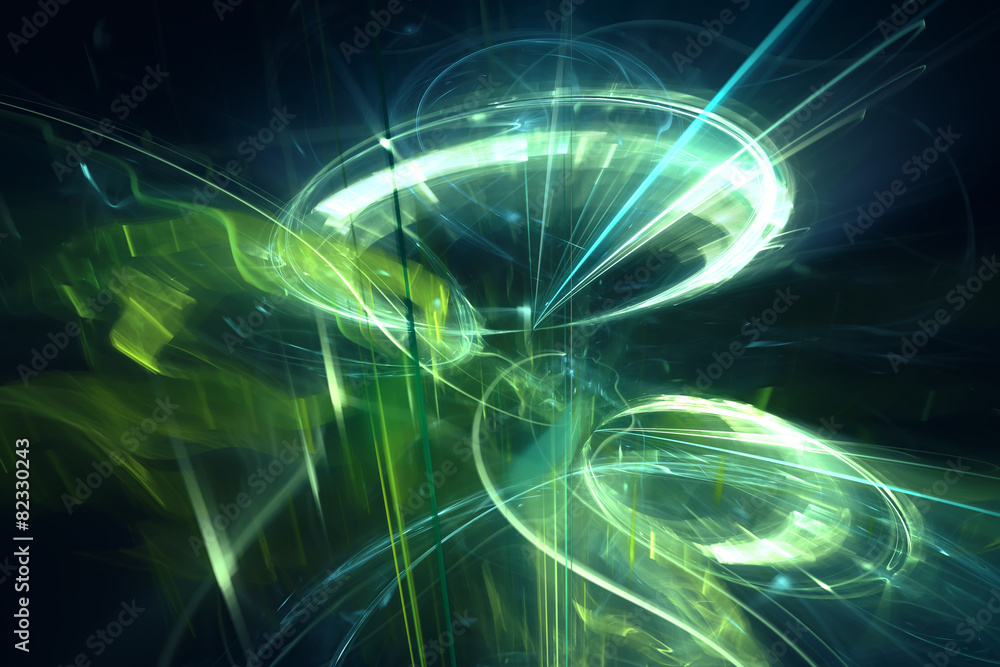 Wall mural abstract psychedelic technology background
