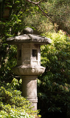 Stone structure in japanese garden
