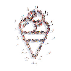 people in the form of ice cream.