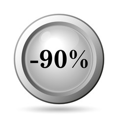 90 percent discount icon