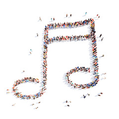 people in the form of notes.