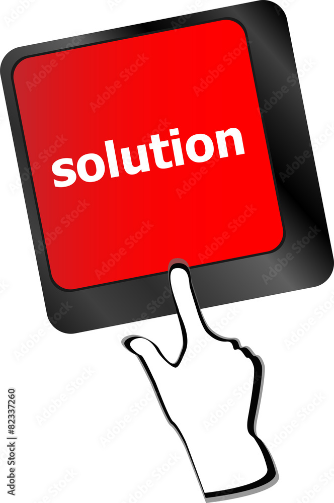 Poster computer keyboard with support key. business concept vector