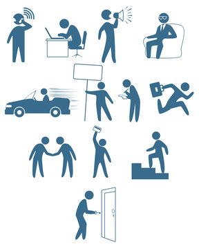Businessmen figures set