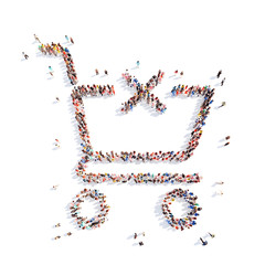 people in the form of a basket.