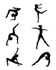 Six gymnasts set