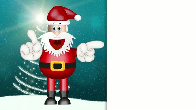 Funny Santa Claus xmas christmas illustration cartoon
