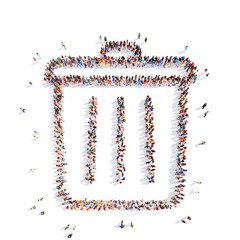 people in the form of trash.