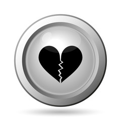 Broken heart icon