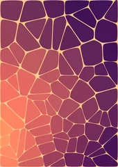 Fensteraufkleber abstract composition with ceramic geometric shapes © igor_shmel