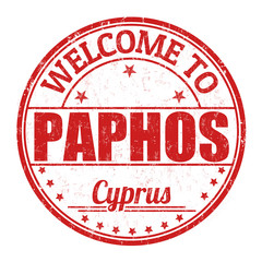 Welcome to Paphos stamp