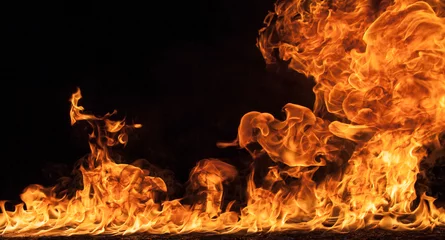 Foto op Plexiglas Vlam Vuur vlammen achtergrond