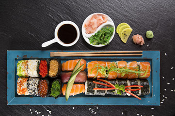 Japanese seafood sushi set