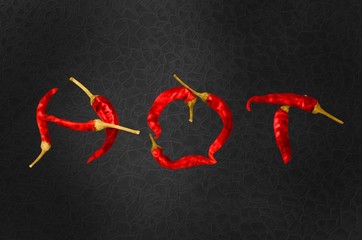 Chili Pepper. Chillies says hot