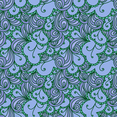 Fototapeta na wymiar Abstract seamless doodle pattern
