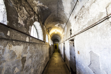 Kilmainham Gaol corridor, Dublin, Ireland