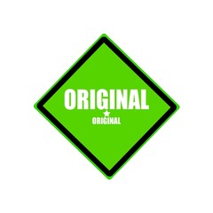 Obraz premium original white stamp text on green background