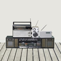 Fototapeta premium Radio. Music and dance