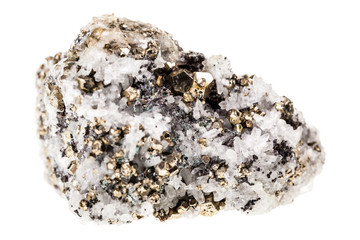 Pyrite in quartz