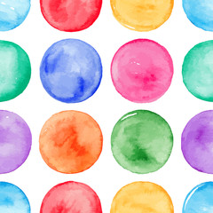 seamless watercolor round spots - 82358010