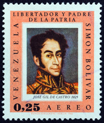 Simon Bolivar by Jose Gil de Castro, 1825 (Venezuela 1966) - obrazy, fototapety, plakaty